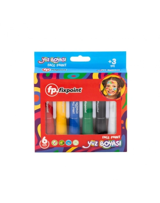 6 Renk Yüz Boyası