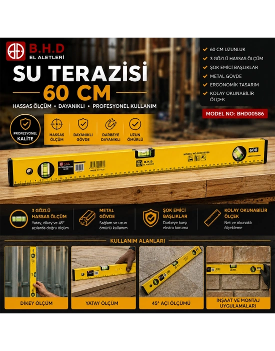60 cm Metal Su Terazisi