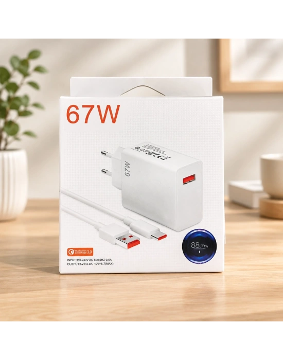 67 W Şarj Başlığı ve Kablo