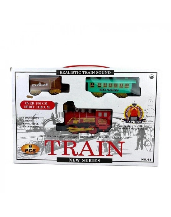 68 Pilli Tren Seti 9 Parça