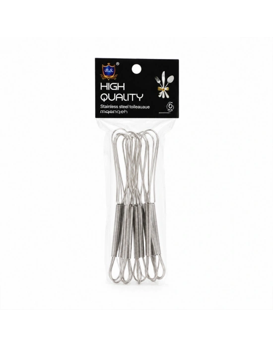 6PCS MİNİ=13CM Metal Çırpıcı