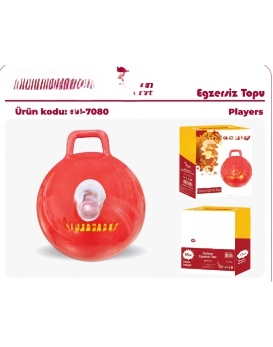 7080 Sarı Kırmızı Zıp Zıp Top