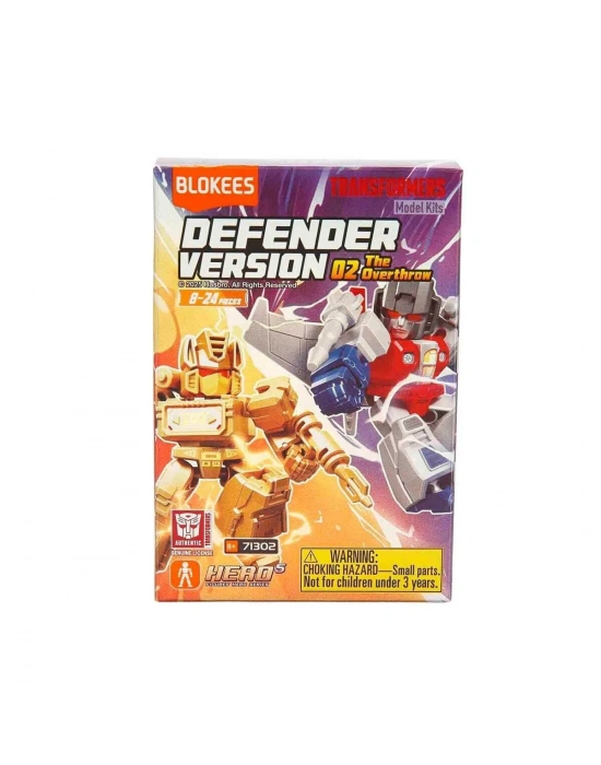 71302 Sun-blo-figür Transformers Defender Versiyon 02 Trns 12D