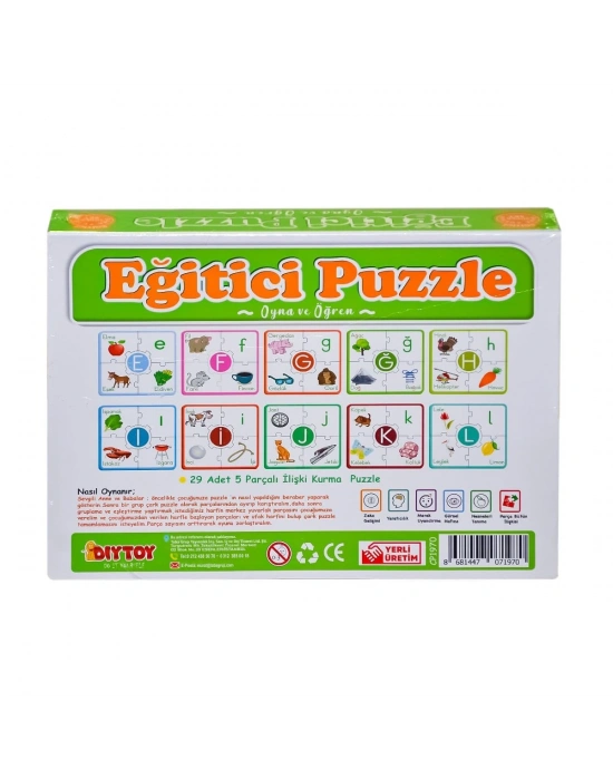 7197 Çark Puzzle Alfabe