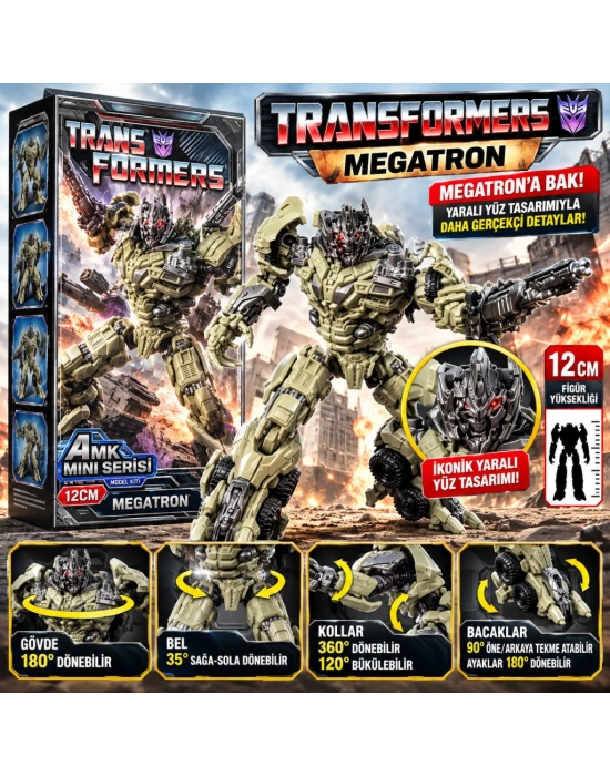 75325 Figür Transformers Amk Mını Serıes WAVE3 Megatron Trns
