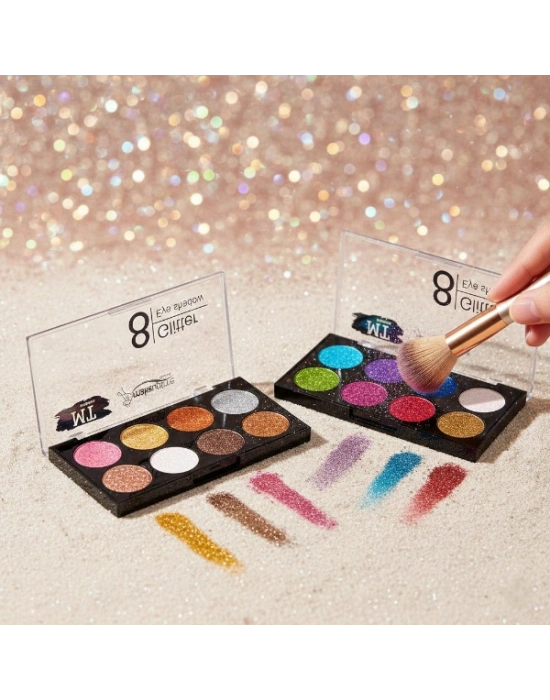 8 Renk Glitter Far Paleti - 2li Set