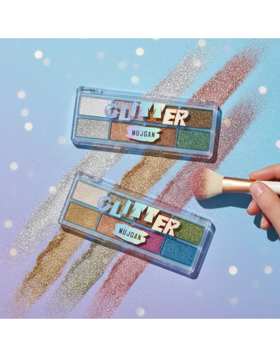 8 Renk Yaz Glitter Far Paleti - 2li Set