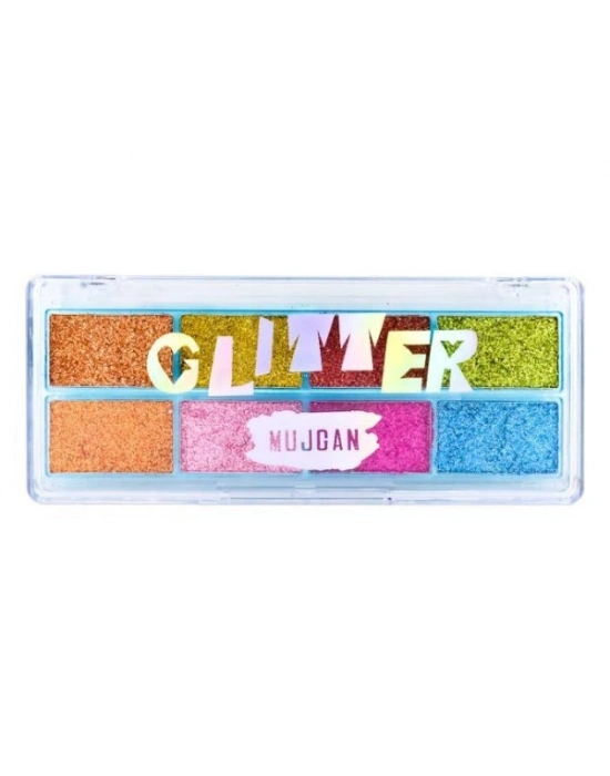 8 Renk Yaz Glitter Far Paleti - 2li Set