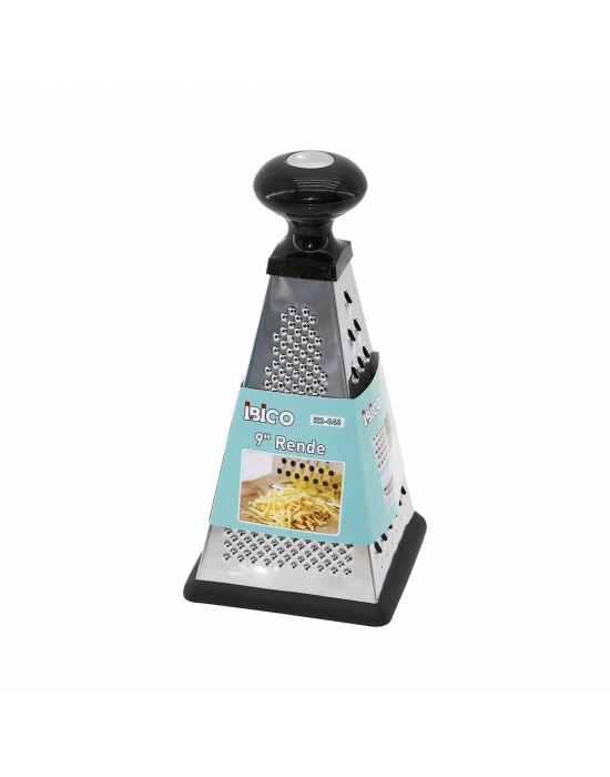9 inç Çelik Mutfak Rende - Silikon Taban, Plastik Sap