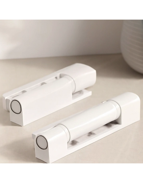 95 mm PVC Kapı Düz Menteşe (Beyaz/Metal)