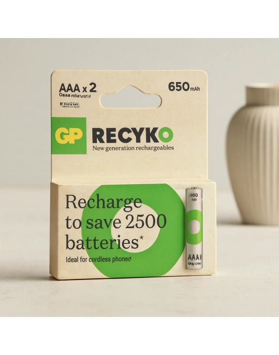 AAA şarjlı pil 650mAh ince