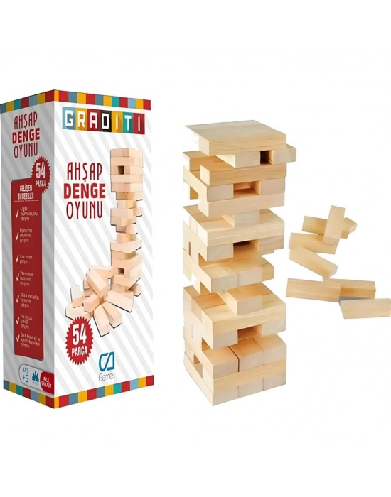 Ahşap Denge Oyunu Küçük Boy