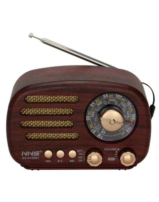 Ahşap Retro Radyo