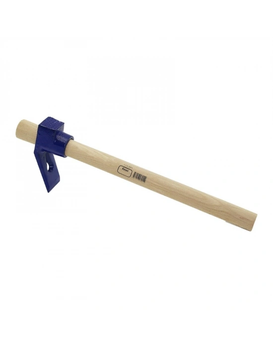 Ahşap Saplı Dövme Çelik Keser - Boyalı Sap - 400 Gram