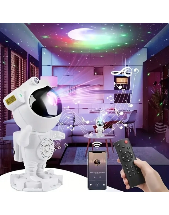 Akıllı Astronot Projeksiyon Gece Aydınlatma &amp; Bluetooth Hoparlör