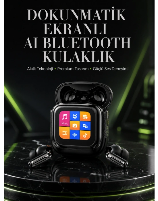 Akıllı Dokunmatik Kontrol AI Özellikli Bluetooth Kulaklık