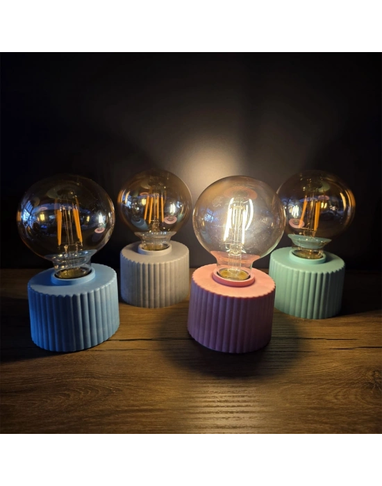 Ampul Tasarımlı Retro Masa Lambası