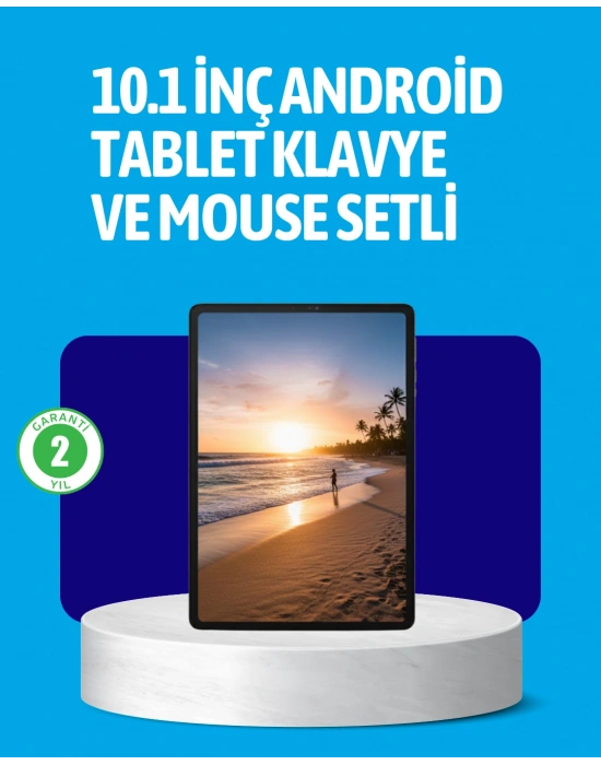 Android 15 Tablet Klavyeli Mouse’lu Profesyonel Set