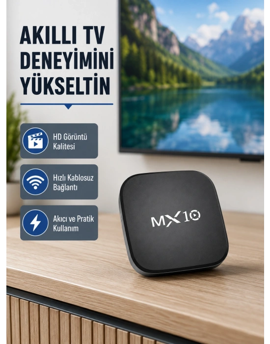 Android 4K TV Box – Wi-Fi, Bluetooth, Dolby Ses, 60 FPS Ultra HD