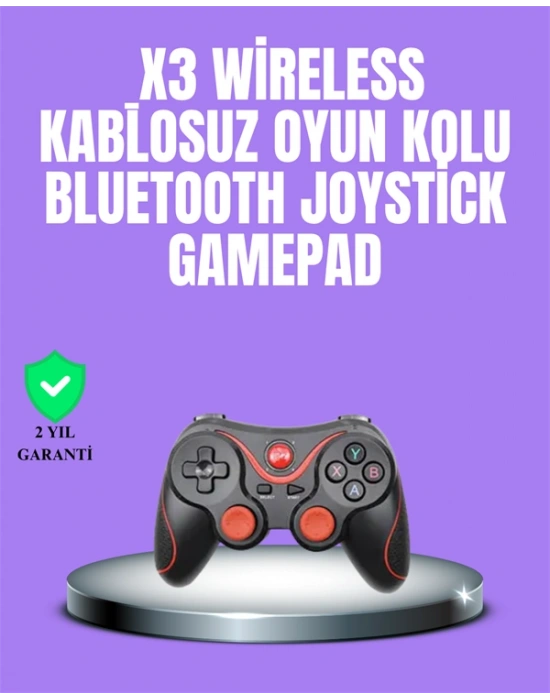 Android Uyumlu Gamepad X3 Game Stick Oyun Kolu Bluetooth Bağlantılı