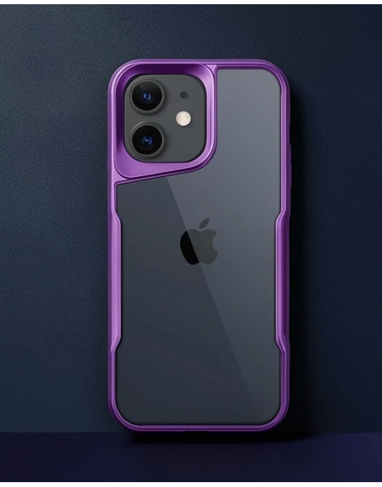 Apple İphone 11 Kılıf Boyi Silikon Kapak - Derin Mor