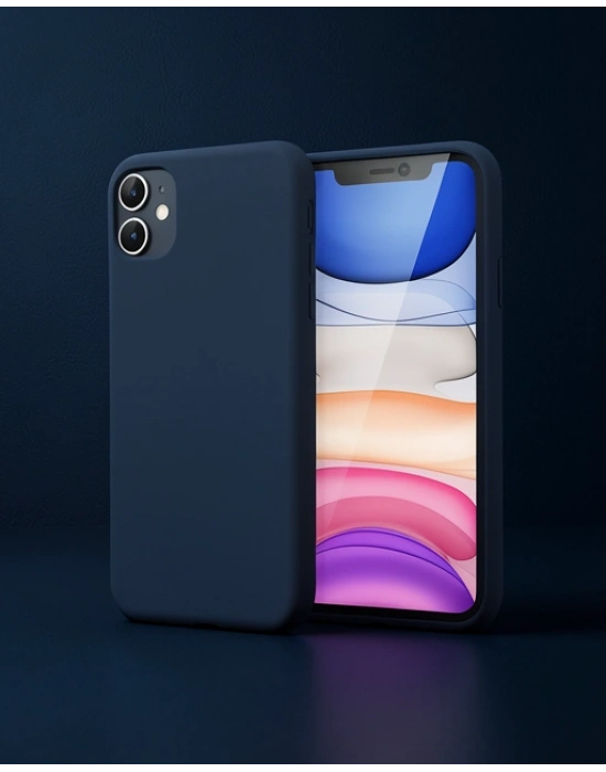 Apple İphone 11 Kılıf First Silikon - Lacivert