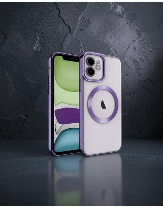 Apple İphone 11 Kılıf Kross Magneticsafe Kapak - Mor