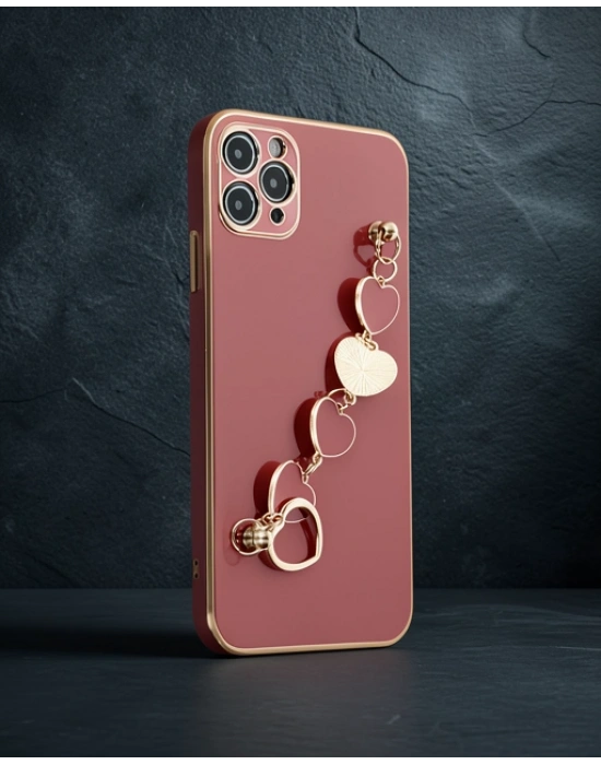 Apple İphone 11 Pro Kılıf Esila Silikon - Kırmızı