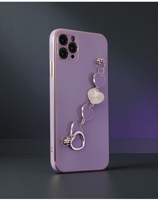 Apple İphone 11 Pro Kılıf Esila Silikon - Mor