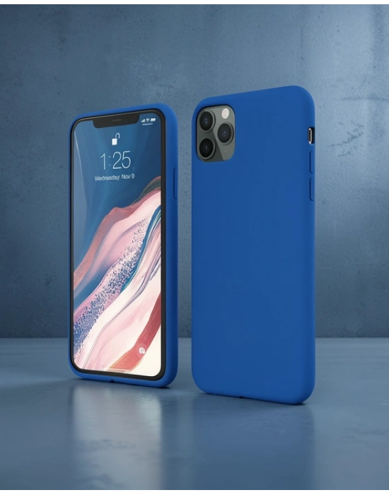 Apple İphone 11 Pro Kılıf First Silikon - Mavi