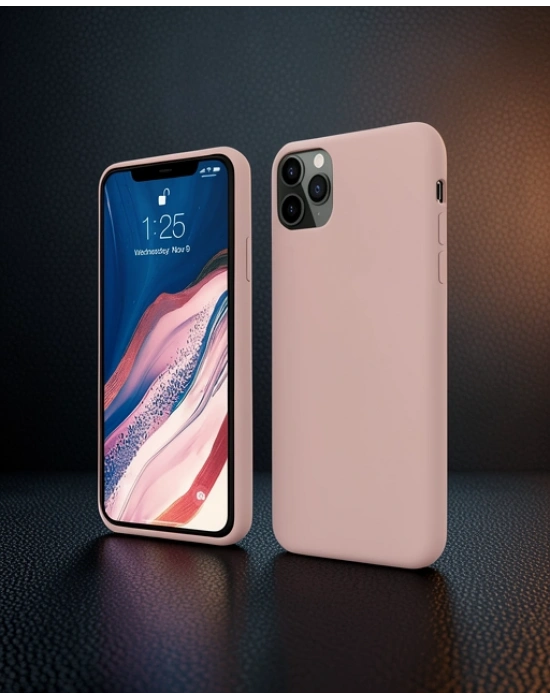 Apple İphone 11 Pro Kılıf First Silikon - Rose Gold