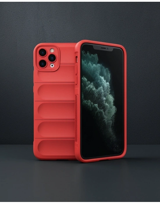 Apple İphone 11 Pro Kılıf Optimum Silikon - Kırmızı