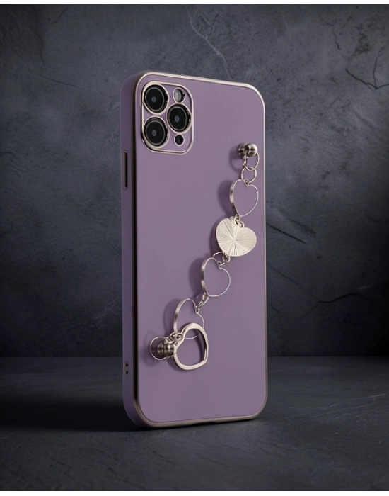 Apple İphone 11 Pro Max Kılıf Esila Silikon - Mor