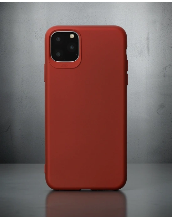 Apple İphone 11 Pro Max Kılıf First Silikon - Bordo