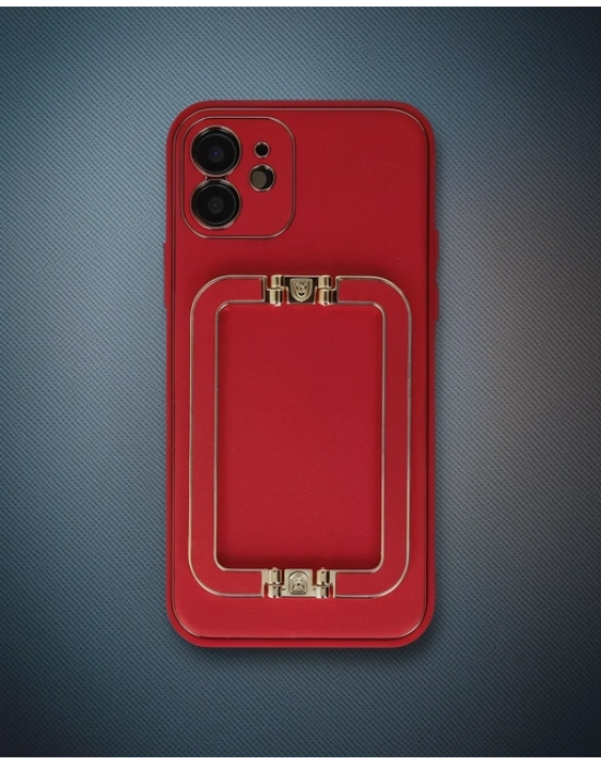 Apple İphone 12 Kılıf Coco Elit Kapak - Kırmızı