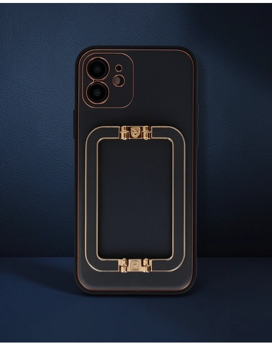 Apple İphone 12 Kılıf Coco Elit Kapak - Siyah