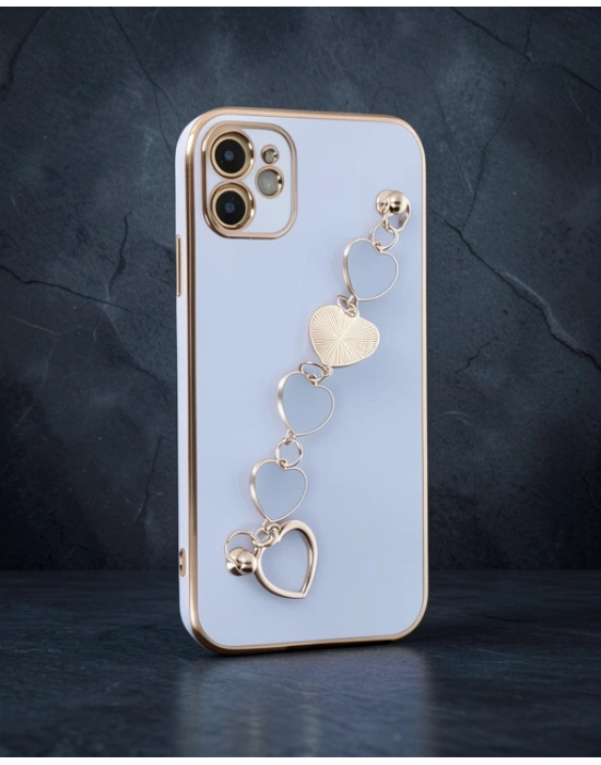Apple İphone 12 Kılıf Esila Silikon - Lila
