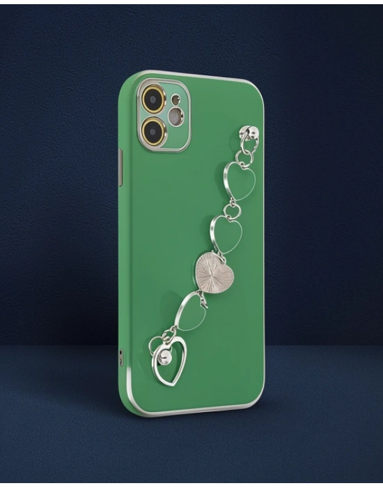Apple İphone 12 Kılıf Esila Silikon - Su Yeşili