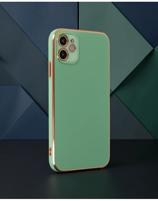 Apple İphone 12 Kılıf Volet Silikon - Açık Yeşil