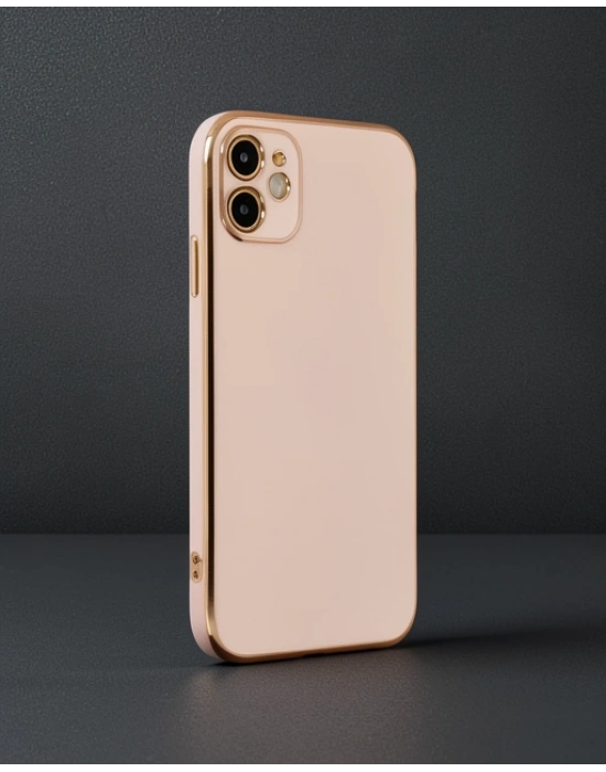 Apple İphone 12 Kılıf Volet Silikon - Pembe