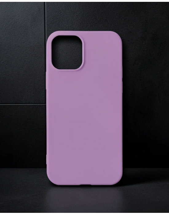Apple İphone 12 Mini Kılıf First Silikon - Lila