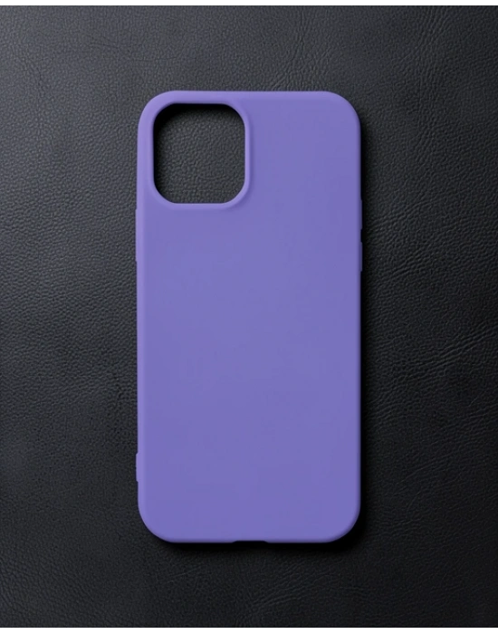 Apple İphone 12 Mini Kılıf First Silikon - Mor