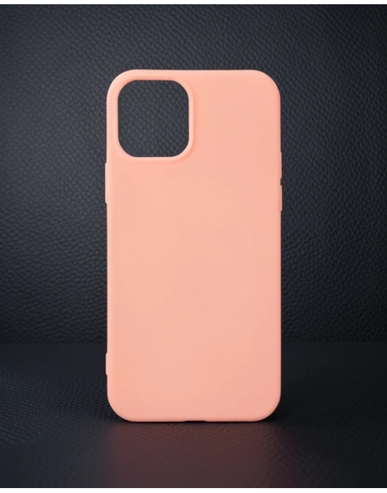 Apple İphone 12 Mini Kılıf First Silikon - Pudra