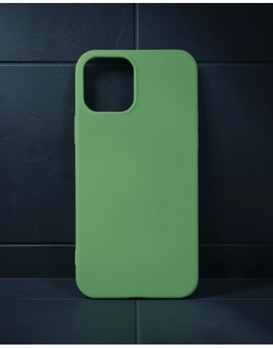 Apple İphone 12 Mini Kılıf First Silikon - Yeşil