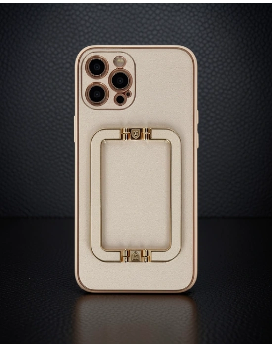 Apple İphone 12 Pro Kılıf Coco Elit Kapak - Gold