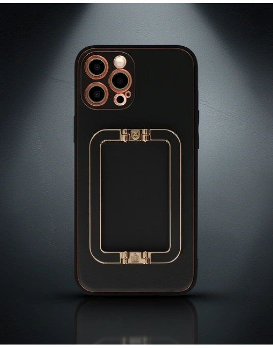 Apple İphone 12 Pro Kılıf Coco Elit Kapak - Siyah