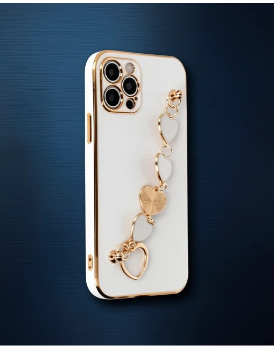 Apple İphone 12 Pro Kılıf Esila Silikon - Beyaz
