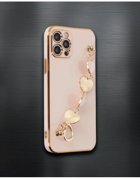 Apple İphone 12 Pro Kılıf Esila Silikon - Pudra
