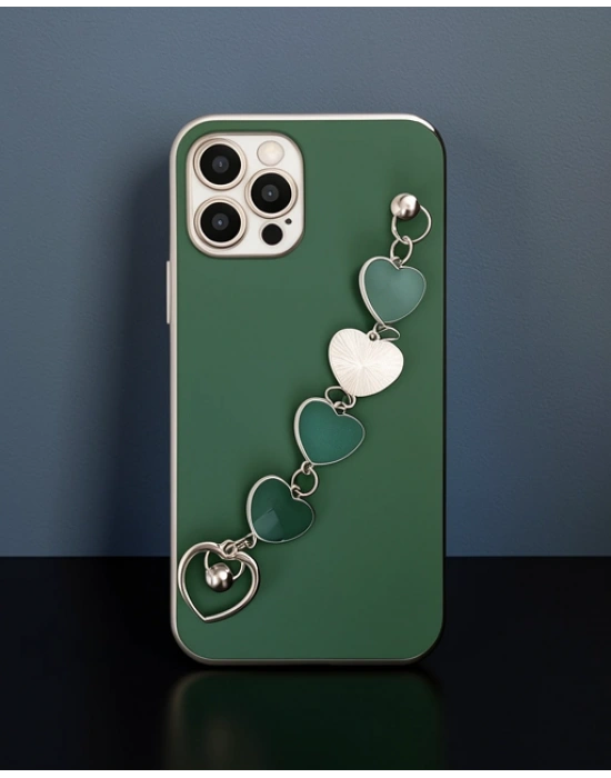 Apple İphone 12 Pro Kılıf Esila Silikon - Su Yeşili