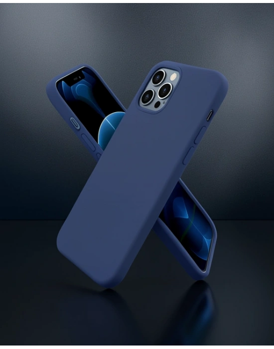 Apple İphone 12 Pro Kılıf First Silikon - Lacivert